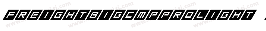 freightbigcmpprolight italic字体转换
